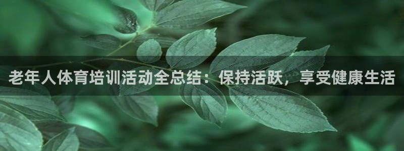 焦点娱乐平台注册账号安全吗：老年人体育培训活动全总结