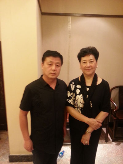 刘海粟女儿刘蟾与杨焦点合影