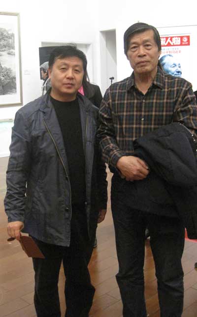 中国美术家协会理事程振国与《艺术天成》总编辑杨焦点合影